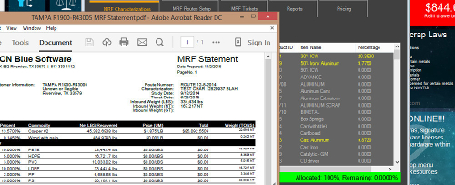 Nexus has a MRF/single-stream system capable of doing waste characterizations over many routes, billing, customer management and more.If you'd like to see it in action, give us a call.This feature is available only in a live demo.